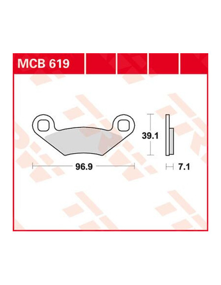 STABDŽIŲ TRINKELĖS TRW MCB619