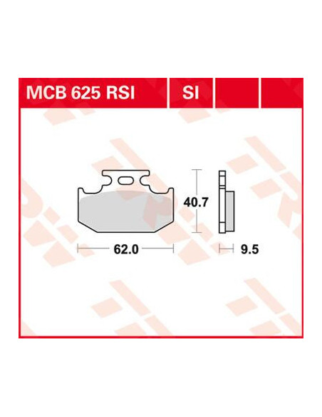 KLOCEK HAMULCOWY TRW MCB625SI