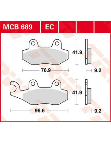 KLOCEK HAMULCOWY TRW MCB689