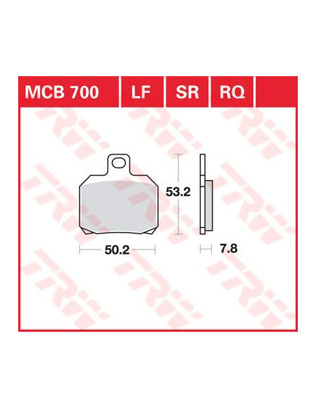 KLOCEK HAMULCOWY TRW MCB700