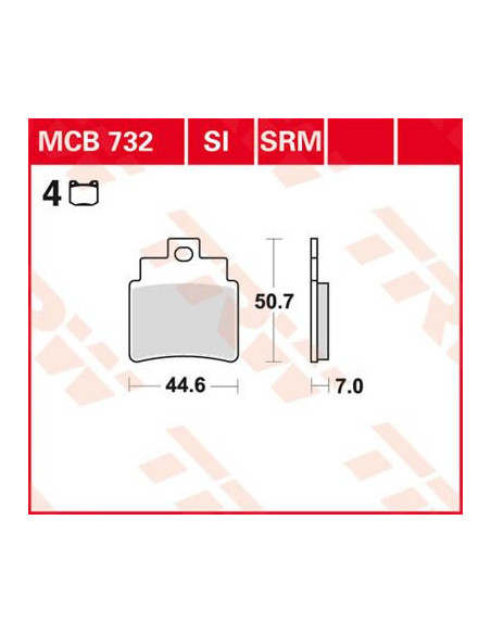 BRAKE PAD TRW MCB732