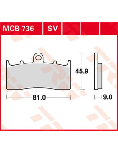 STABDŽIŲ TRINKELĖS TRW MCB736