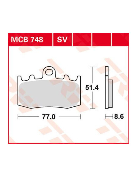 KLOCEK HAMULCOWY TRW MCB748