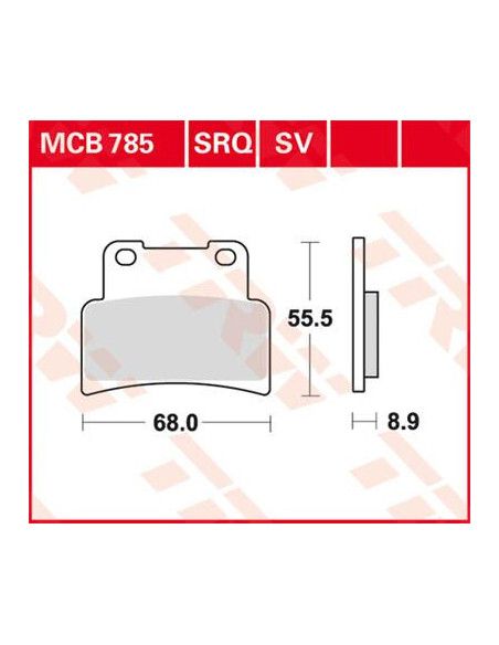 KLOCEK HAMULCOWY TRW MCB785