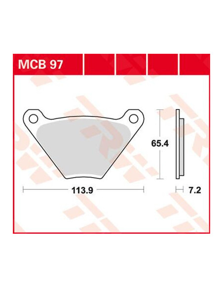 KLOCEK HAMULCOWY TRW MCB97
