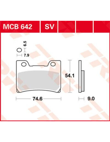 STABDŽIŲ TRINKELĖS TRW MCB642SV