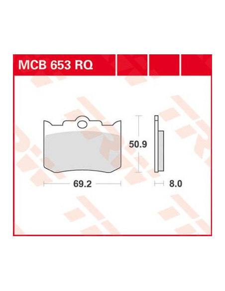 BRAKE PAD TRW MCB653RQ