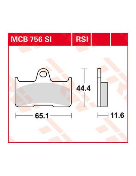 KLOCEK HAMULCOWY TRW MCB756SI