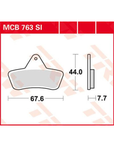 STABDŽIŲ TRINKELĖS TRW MCB763SI