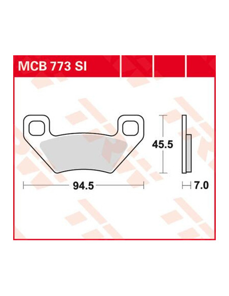 STABDŽIŲ TRINKELĖS TRW MCB773SI