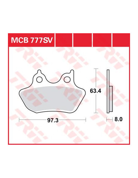 KLOCEK HAMULCOWY TRW MCB777SV