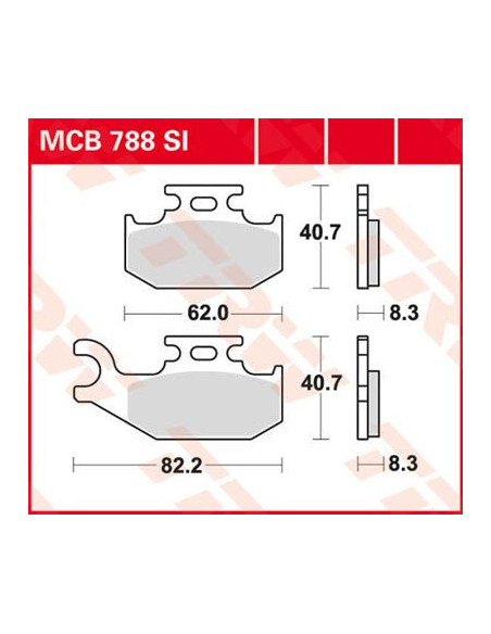 KLOCEK HAMULCOWY TRW MCB788SI
