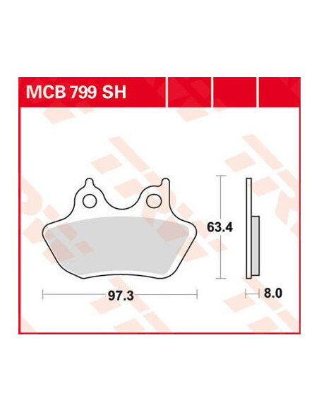 BRAKE PAD TRW 44082-00