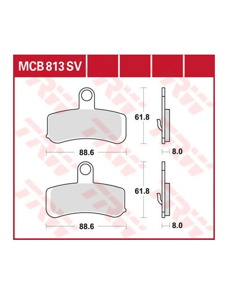 STABDŽIŲ TRINKELĖS TRW MCB813SV