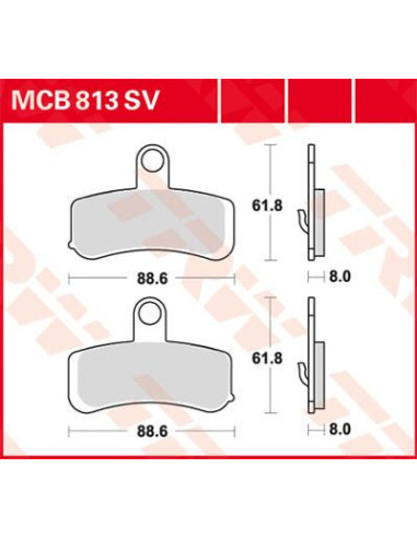 KLOCEK HAMULCOWY TRW MCB813SV
