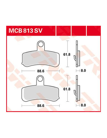 KLOCEK HAMULCOWY TRW MCB813SV