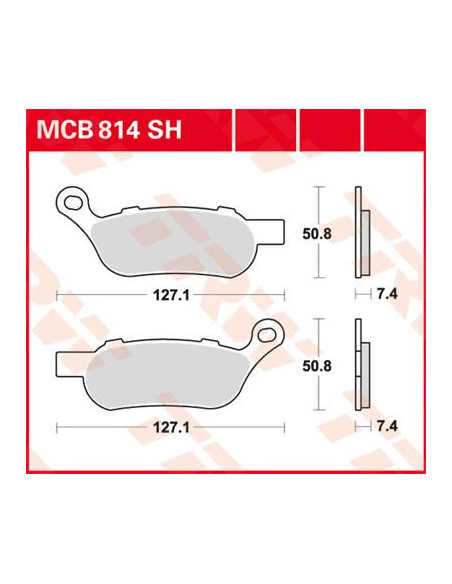 KLOCEK HAMULCOWY TRW MCB814SH
