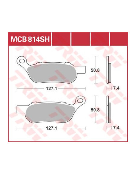 KLOCEK HAMULCOWY TRW MCB814SH