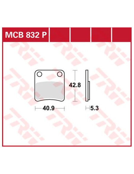KLOCEK HAMULCOWY TRW MCB832P