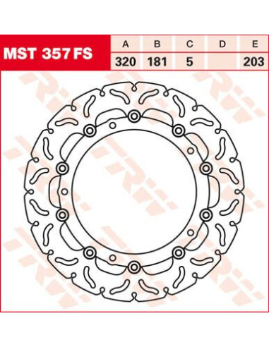 ROTOR TRW MST357FS