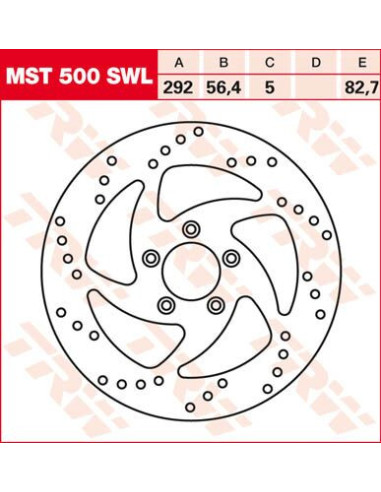 FRNT BRK DISC XL/BT SWPT LEFT