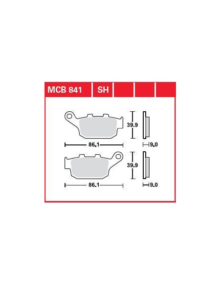 BRAKE PAD SINTER REAR STREET