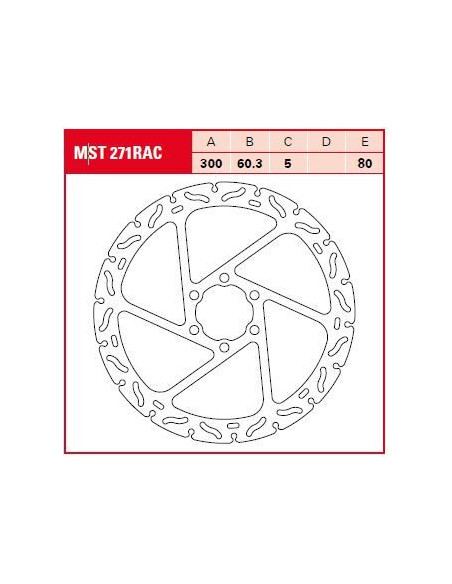 TARCZA HAMULCOWA FIX RAC L/R