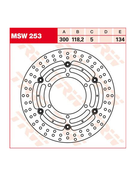 TARCZA HAMULCOWA FL MSW253