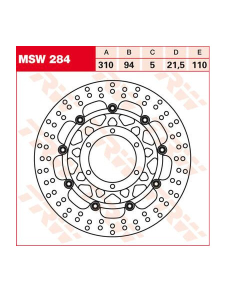 BRAKE DISC FL MSW284