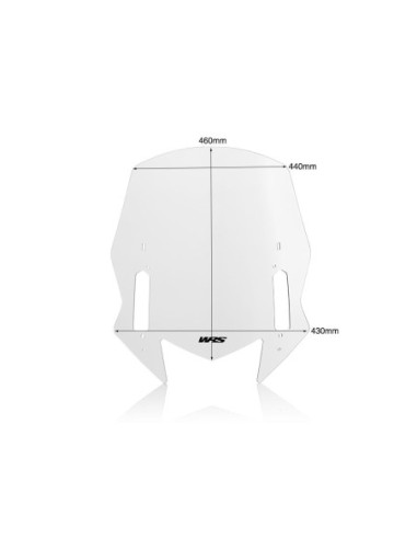 PRIEKINIS STIKLAS TMAX 530/560 SKAIDRUS