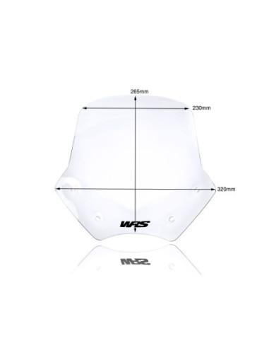 SZYBA PRZEDNIA SPORT R1200R CLEAR