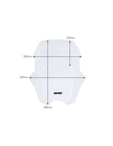 WINDSCREEN TOURING C400X CLEAR