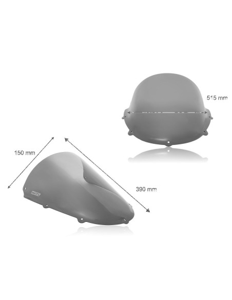 WINDSCREEN RACE RS125 DARK SMO