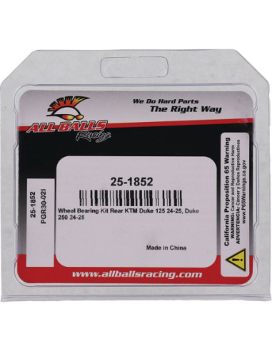 BEARING KIT WHEEL KTM