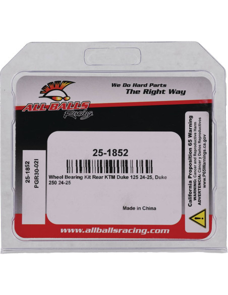 BEARING KIT WHEEL KTM