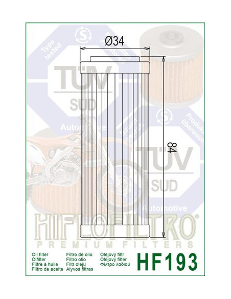 FILTER OIL HF193