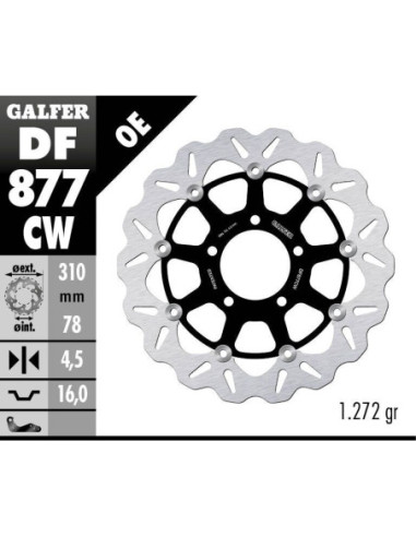 BRAKE DISC FLOAT WAVE