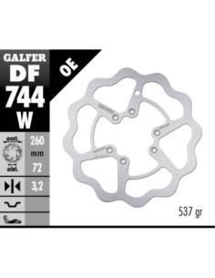 BRAKE DISC FIXED WAVE
