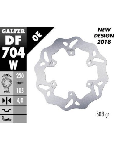 BRAKE DISC FIXED WAVE
