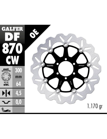 BRAKE DISC FLOAT WAVE