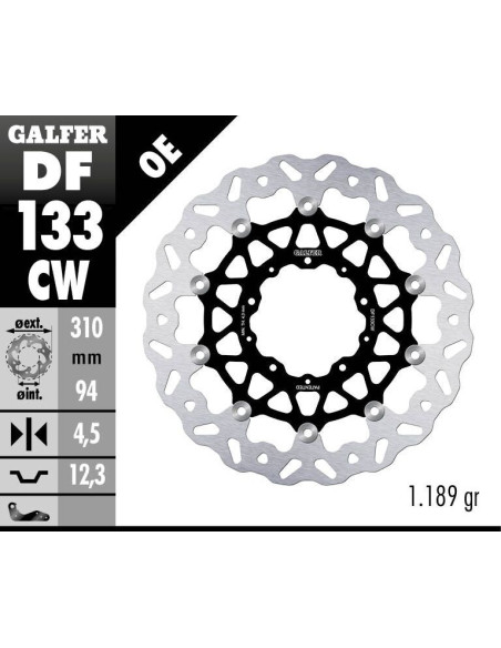 BRAKE DISC FLOAT WAVE