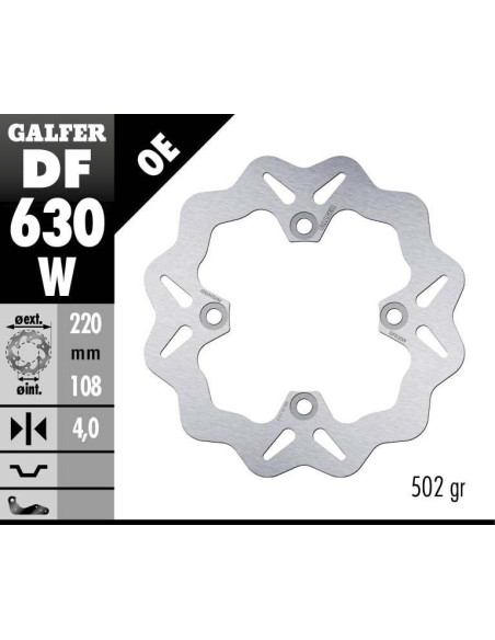 BRAKE DISC FIXED WAVE