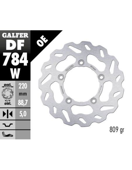 BRAKE DISC FIXED WAVE