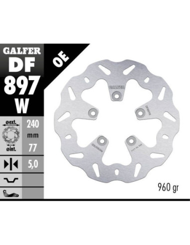 BRAKE DISC FIXED WAVE