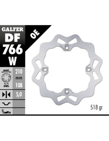 BRAKE DISC FIXED WAVE