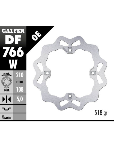 BRAKE DISC FIXED WAVE