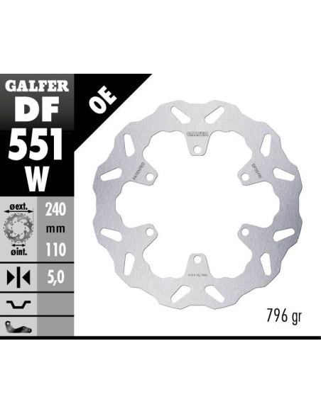 STABDŽIŲ DISKAS „FIXED WAVE RR“