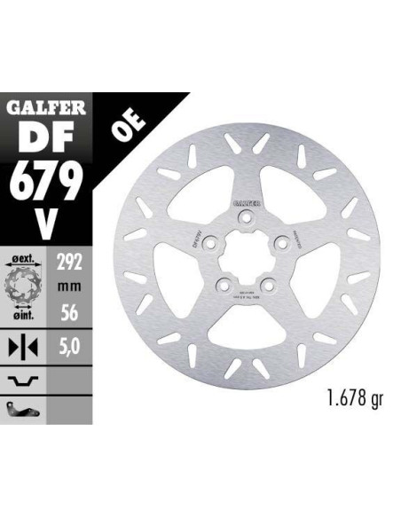 BRAKE DISC FIXED ROUND