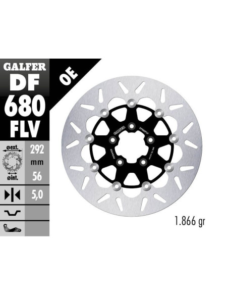 BRAKE DISC FLOAT ROUND