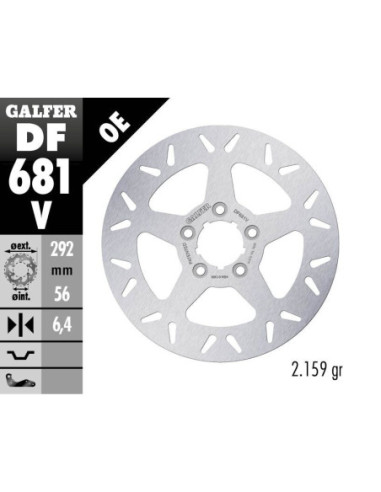 BRAKE DISC FIXED ROUND